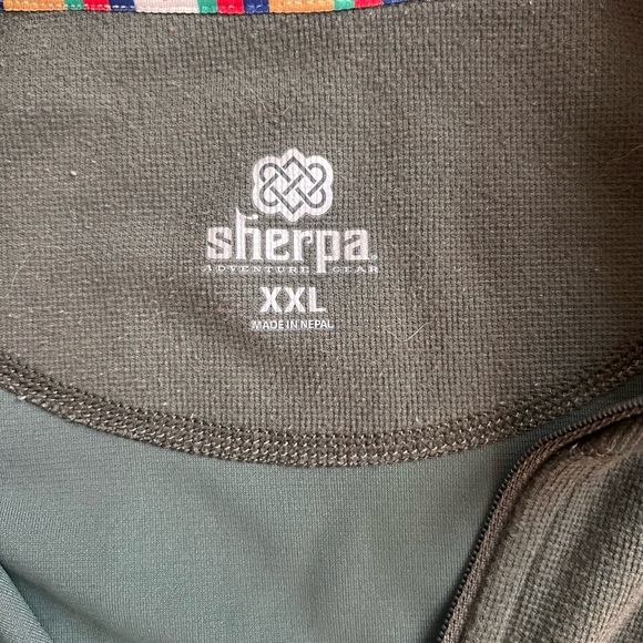 Sherpa Adventure Gear Green Quarter Zip Pullover Men’s 2XL - Picture 4 of 9